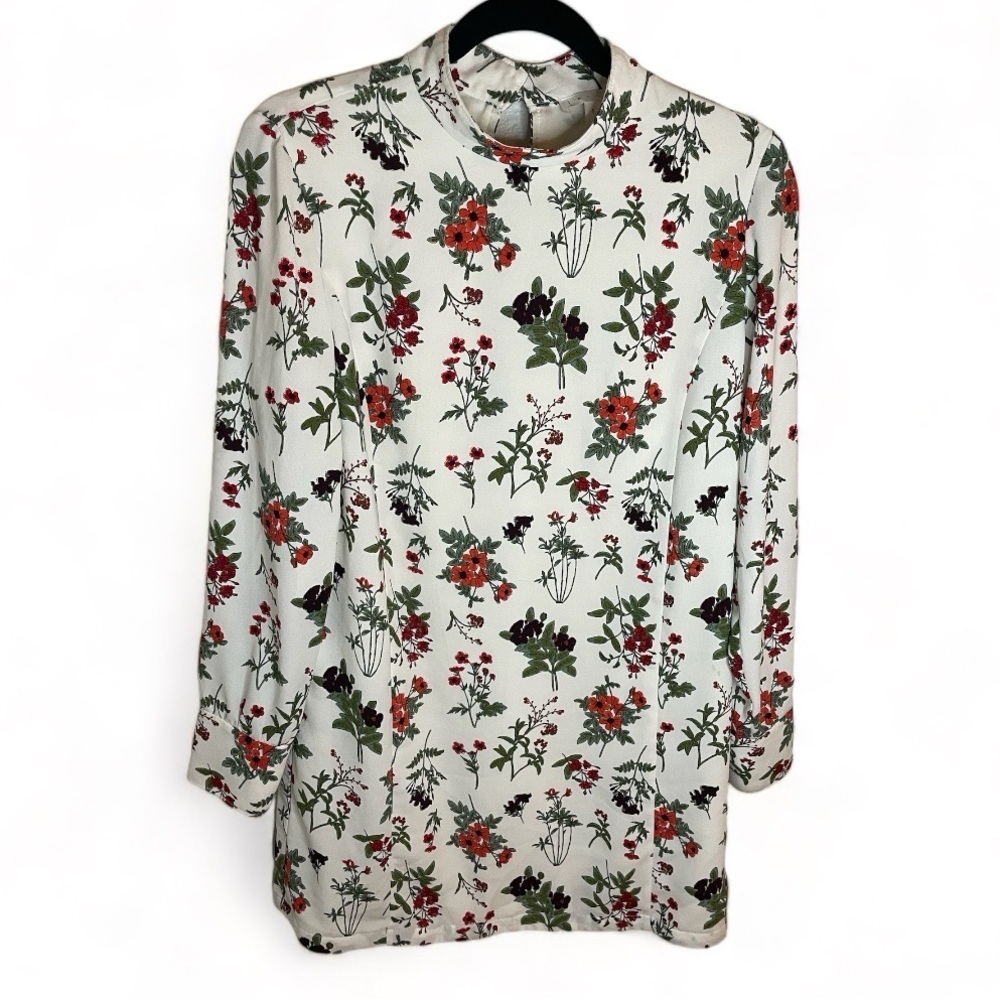 LEITH Floral Shift Mini Dress Wildflowers Woman’s size Small S Summer Festival
